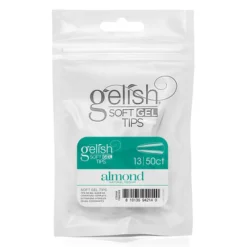 Gelish Soft Gel Tips. Medium Almond Size 13, 50 Ct. Refill