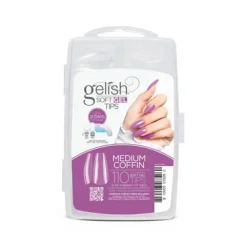 Gelish Soft Gel Tips, Medium Coffin, 110 Ct.