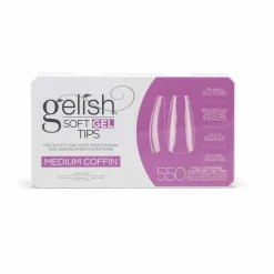 Gelish Soft Gel Tips - Medium Coffin 550 ct.