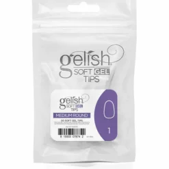Gelish Soft Gel Tips, Medium Round Size 1, 50 ct. Refill
