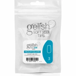 Gelish Soft Gel Tips, Medium Square Size 3, 50 ct. Refill