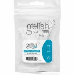 Gelish Soft Gel Tips, Medium Square Size 8, 50 ct. Refill