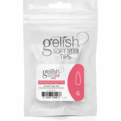Gelish Soft Gel Tips, Medium Stiletto Size 6, 50 ct. Refill