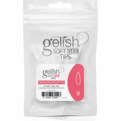 Gelish Soft Gel Tips, Medium Stiletto Size 9, 50 ct. Refill