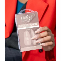 Gelish Soft Gel Tips, Nude Medium Coffin, 120 ct.