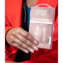 Gelish Soft Gel Tips, Pink Nude Short Round, 120 ct.
