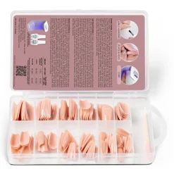 Gelish Soft Gel Tips, Pink Nude Medium Coffin, 120 ct.
