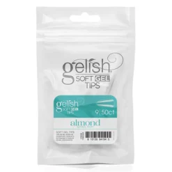 Gelish Soft Gel Tips, Short Almond Size 9, 50 Ct. Refill