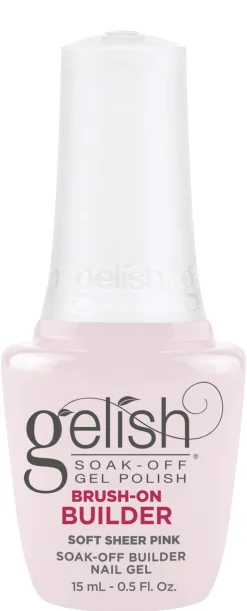 Gelish Soft Sheer Pink Brush-On Builder Gel, 15 mL | .5 fl. Oz.