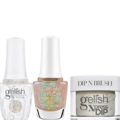 Gelish "Star Walking" Trio- Includes Gel Polish, Lacquer and Dip - Starfall Iridescent