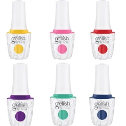 Gelish Summer Collection "Let's Roll" Gelish Soak-Off Gel Polish, 6 pc Bundle