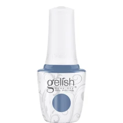 Gelish "Test The Waters" Duo, Chiffon Slate Blue Crème - Includes Gel Polish and Lacquer