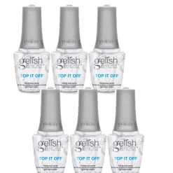Gelish Top It Off Sealer Gel, 15 mL | .5 fl. oz., Case Pack of 6