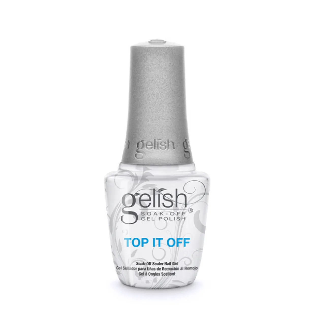 Gelish Top It Off Sealer Gel, 15 mL | .5 fl. oz., Case Pack of 6