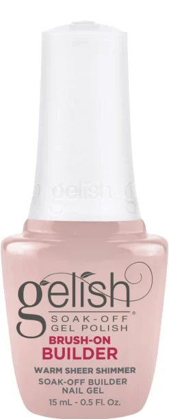 Gelish Warm Sheer Shimmer Brush-On Builder Gel, 15 mL | .5 fl. Oz.
