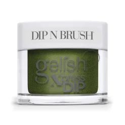 Gelish Xpress Dip "Bad to the Bow", Olive Shimmer, 43g | 1.5 oz. - On My Wish List Collection