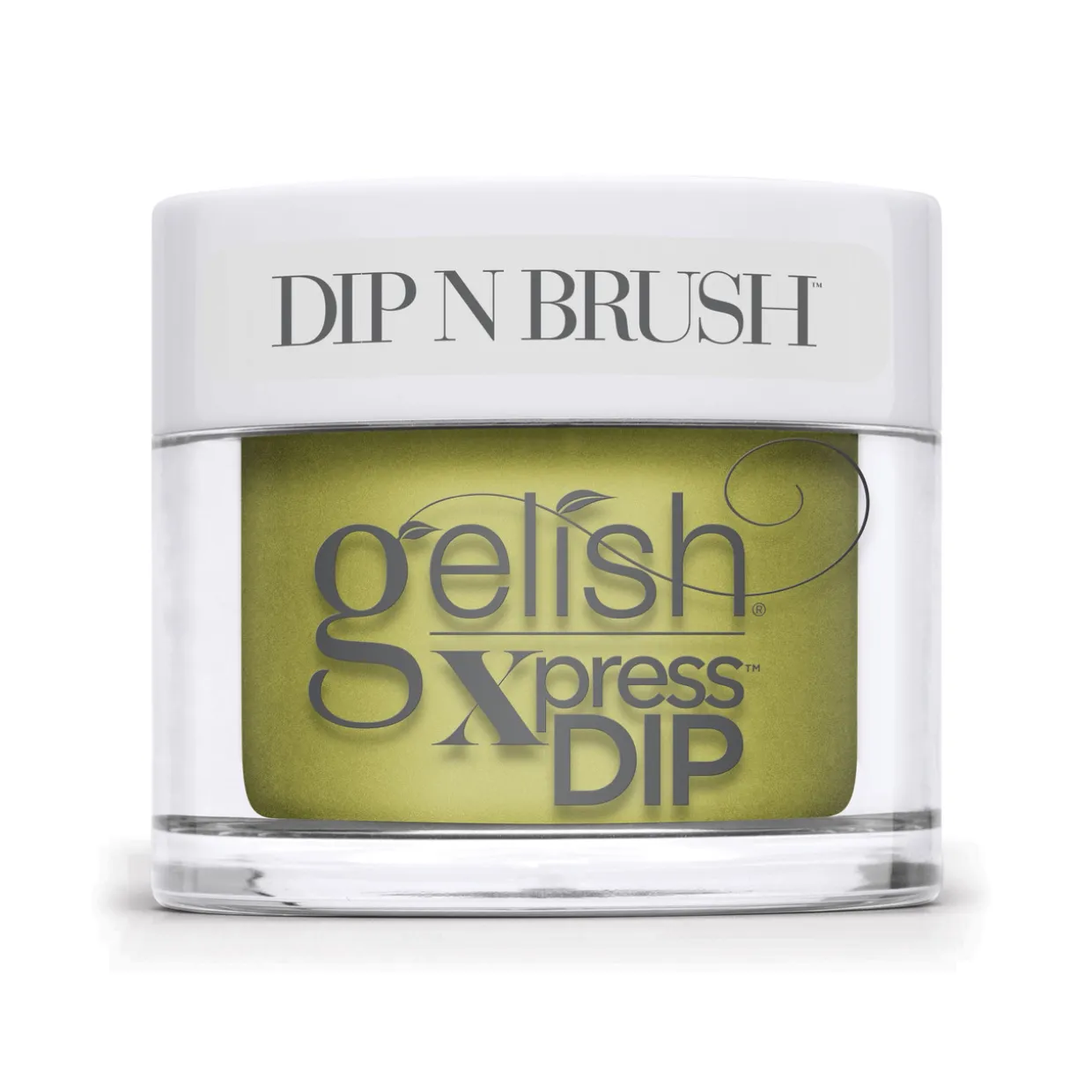 Gelish Xpress Dip "Flying Out Loud", Dirty Lime Crème, 43g | 1.5 oz -Up In The Air Collection