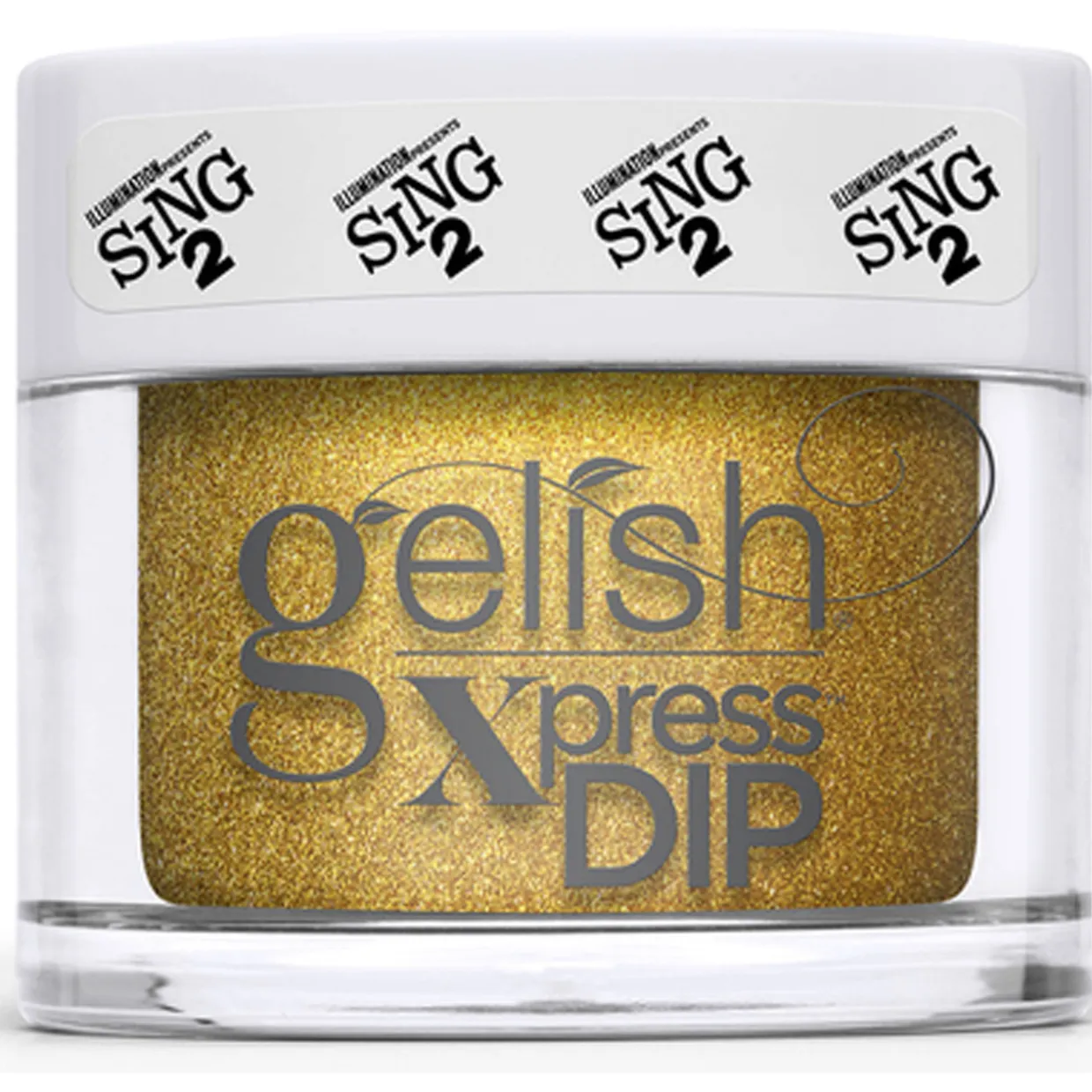 Gelish Xpress Dip "Gunter's Get Down" Yellow Gold Shimmer - 43g | 1.5 oz