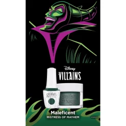 Gelish Xpress Dip "Mistress of Mayhem" Disney Villains Collection, 1.5 oz. - Emerald Glitter