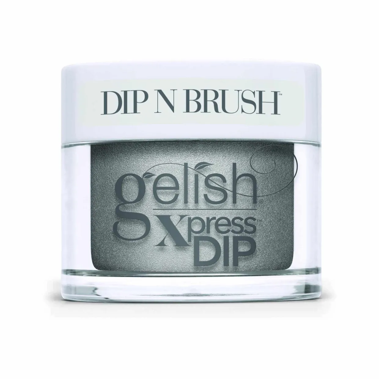 Gelish Xpress Dip n Brush "Chain Reaction" -Pewter Metallic - 43g | 1.5 oz - 1620067