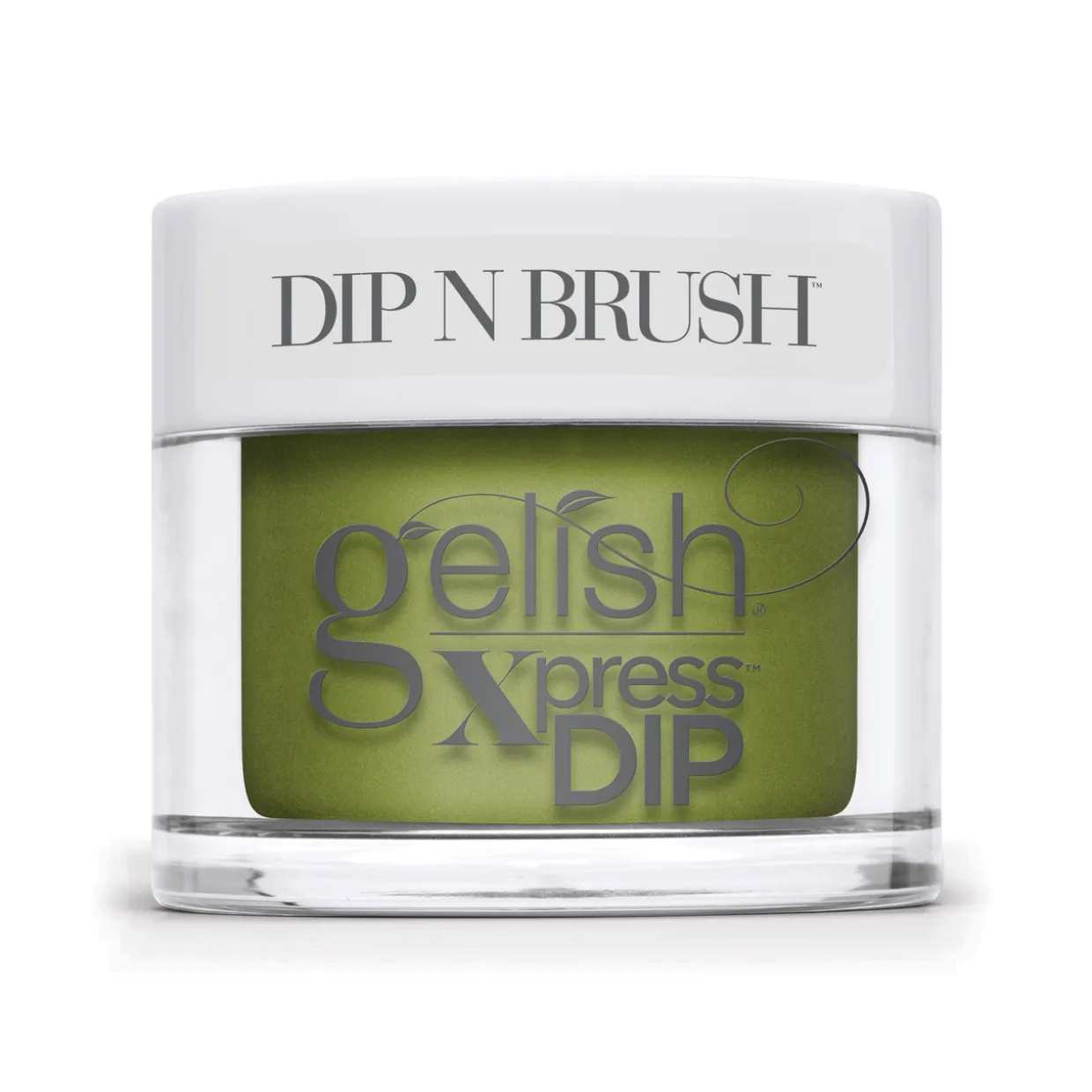 Gelish Xpress Dip n Brush "Freshly Cut", Clover Green Crème, 43 g | 1.5 oz.
