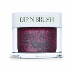 Gelish Xpress Dip n Brush "Good Gossip" - Red Glitter- 43g | 1.5 oz - 1620842
