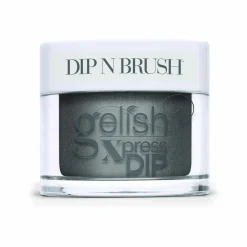 Gelish Xpress Dip n Brush "Midnight Caller" - Dark Grey Metallic- 43g | 1.5 oz - 1620847