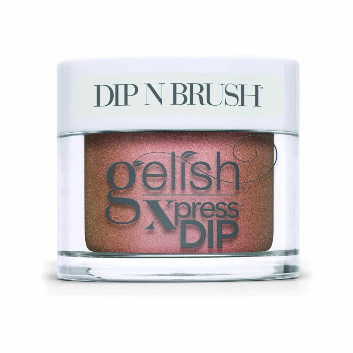 Gelish Xpress Dip n Brush "Sunrise And The City" - Multi-Dimensional Orange Metallic- 43g | 1.5 oz - 1620875