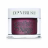 Gelish Xpress Dip n Brush "What's Your Poinsettia?" - Medium Red Shimmer - 43g | 1.5 oz - 1620324
