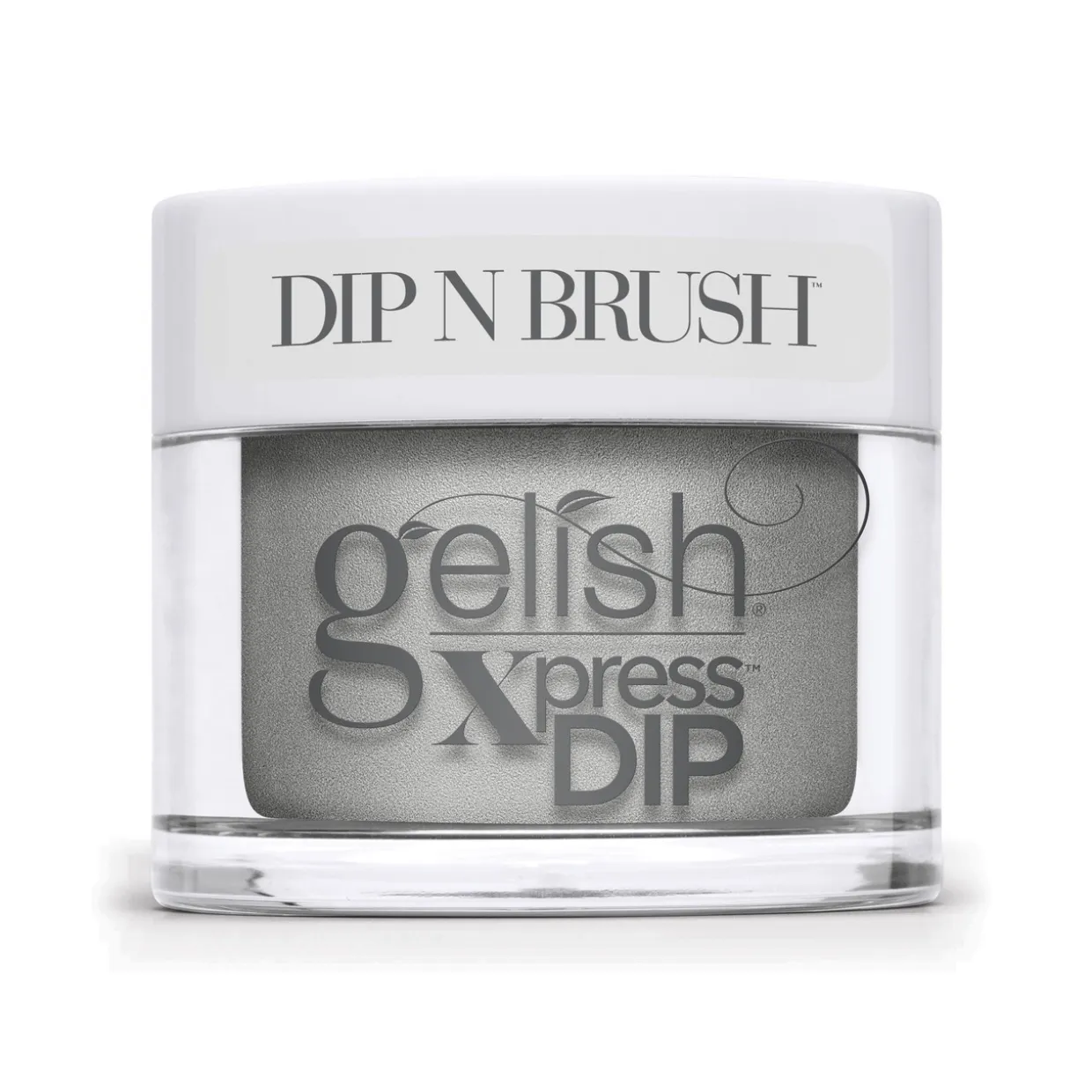 Gelish Xpress Dip n Brush "You Sweater Believe It", Soft Silver Metallic, 43 g | 1.5 oz. - 1620544