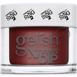 Gelish Xpress Dip "Red Shore City Rouge" Cranberry Crème - 43g | 1.5 oz