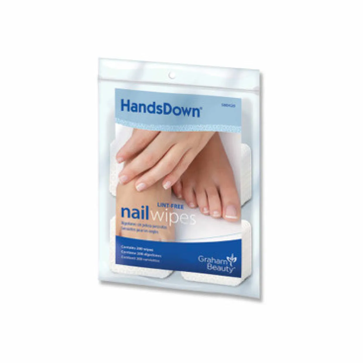Graham Beauty HandsDown Nail Wipes 2"x2" 200 Ct.