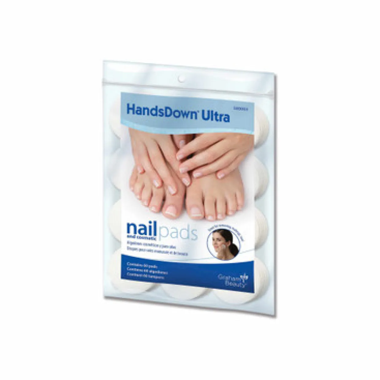 Graham Beauty HandsDown Ultra Nail & Cosmetic Pads 60 Ct.