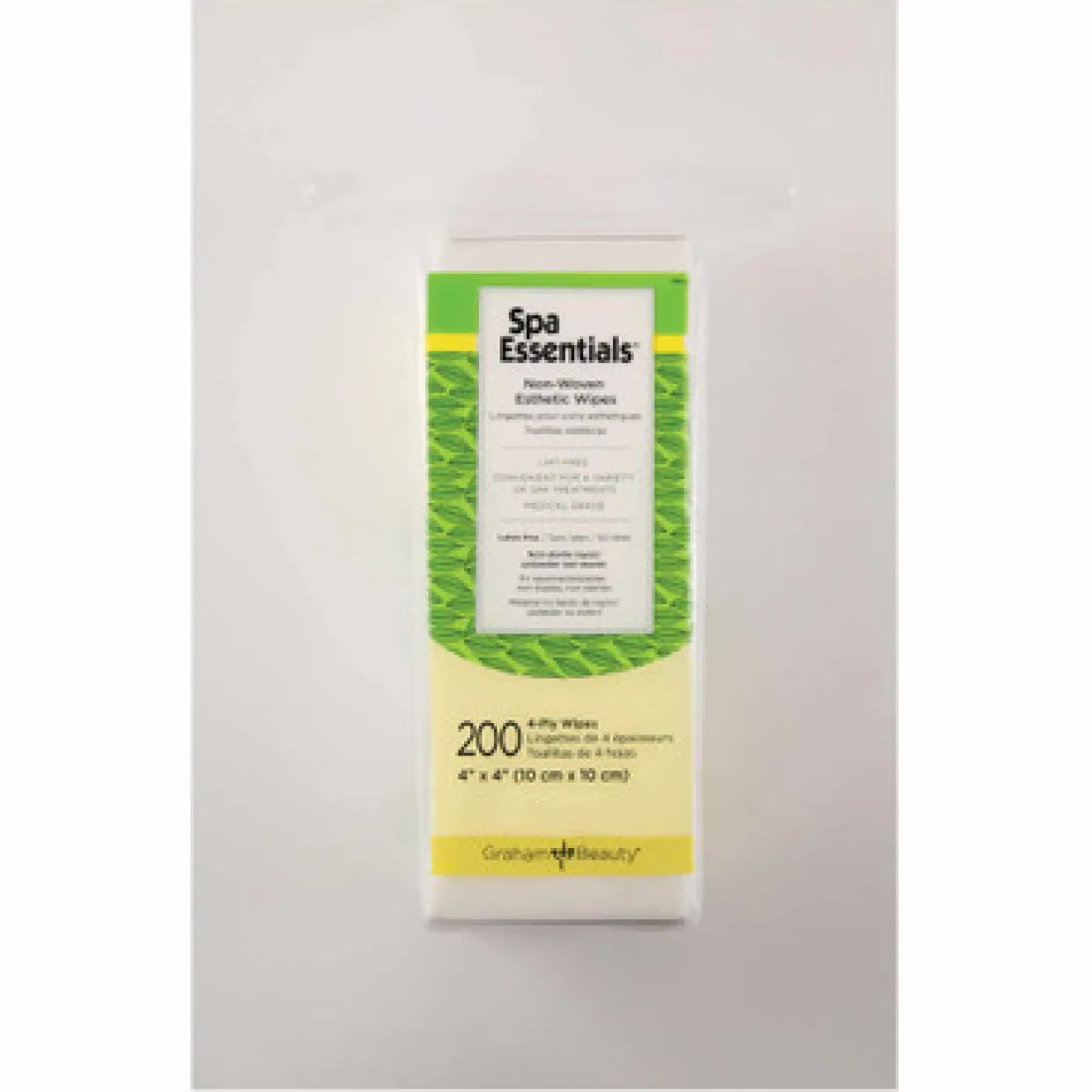 Graham Beauty Spa Essentials 4"x4" Esthetic Wipes Case Pack of 10 Packs