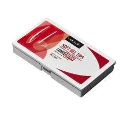 IBD Clear Soft Gel Tips - Long Coffin, 504 ct.