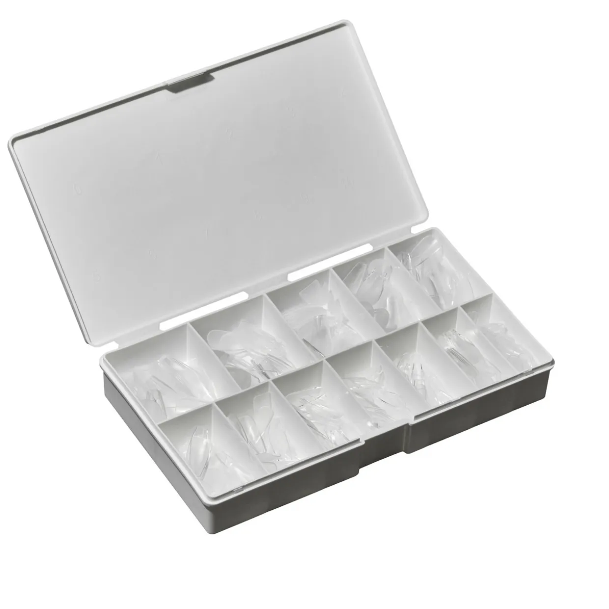 IBD Clear Soft Gel Tips - Long Coffin, 504 ct.
