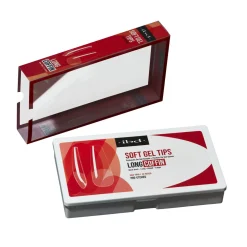 IBD Clear Soft Gel Tips - Long Coffin, 504 ct.