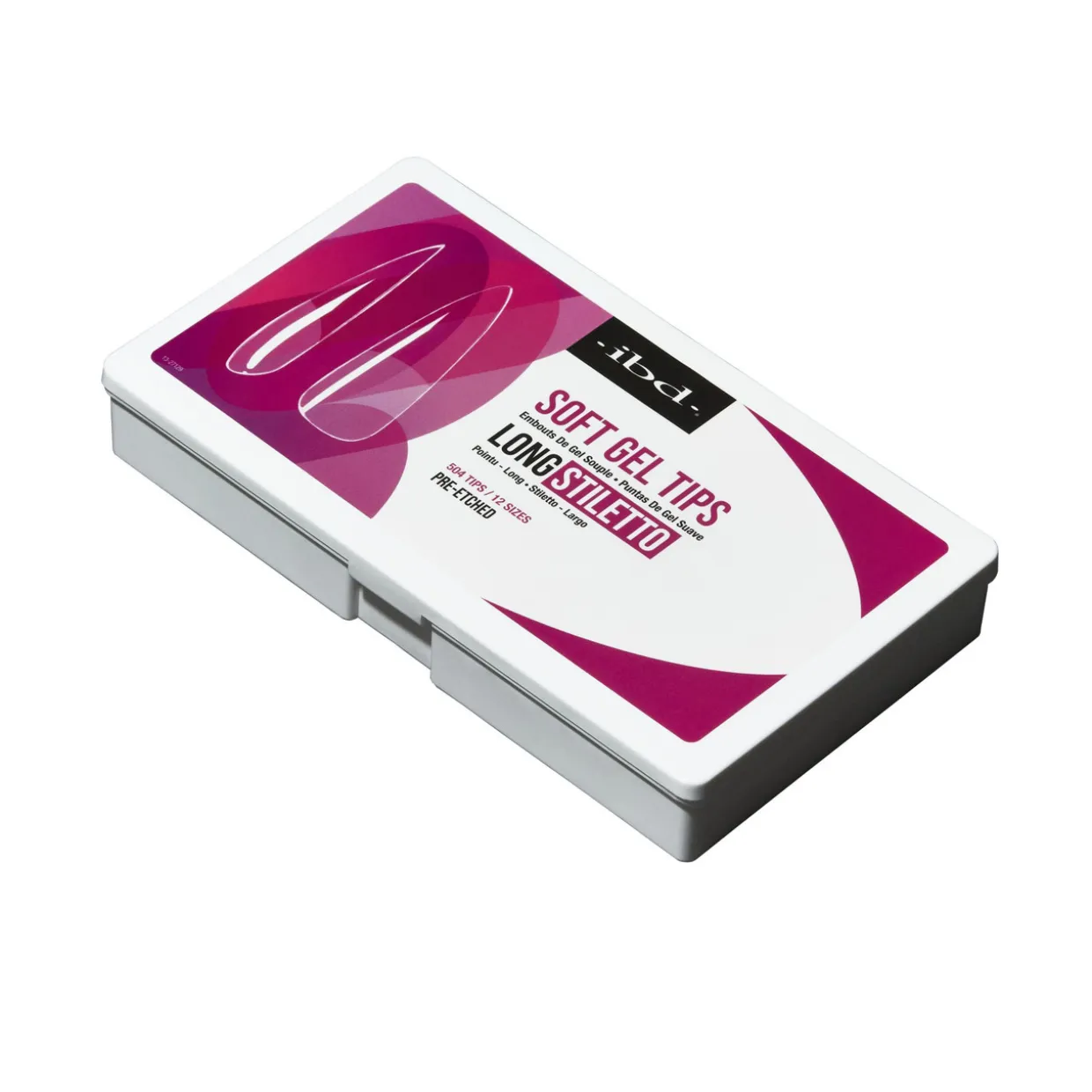 IBD Clear Soft Gel Tips - Long Stiletto, 504 ct.