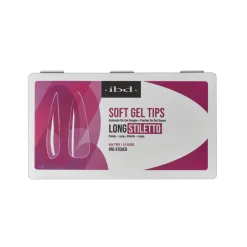 IBD Clear Soft Gel Tips - Long Stiletto, 504 ct.