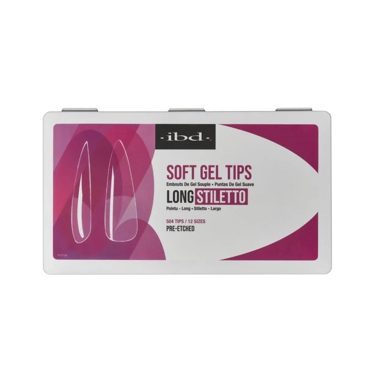 IBD Clear Soft Gel Tips - Long Stiletto, 504 ct.