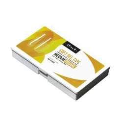 IBD Clear Soft Gel Tips - Medium Square, 504 ct.