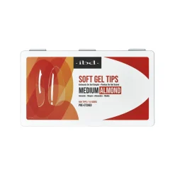 IBD Clear Soft Gel Tips - Medium Almond, 504 ct.