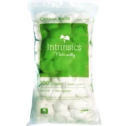 Intrinsics 189100 - Cotton Balls, Large, Triple-Sized, 100% Naturelle™ Cotton, 100 ct.