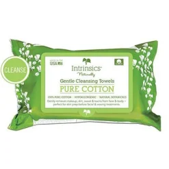 Intrinsics 407200 - 72 ct. Gentle Cleansing Towel, 8.5” x 6”, 100% Naturelle™ cotton
