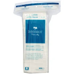 Intrinsics 401423 - Large Cotton 12-Ply Gauze, 4”x4”, 200 ct. Med-Esthetic® 100% Naturelle™ cotton, Case Pack of 10
