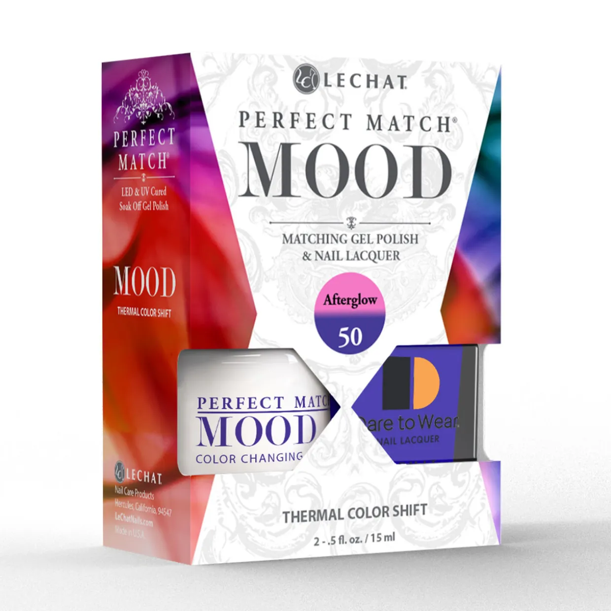 LeChat "Afterglow " - Perfect Match MOOD Collection Duo Set Lacquer & Gel - SKU:PMMDS50