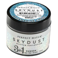 LeChat "Aquamarine Frost" - Perfect Match Sky Dust Collection 3-in-1 Dip Powder, 42g - SDP21, 43 g