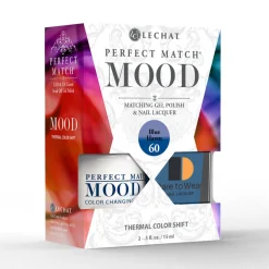 LeChat "Blue Haven" - Perfect Match MOOD Collection Duo Set Lacquer & Gel - SKU:PMMDS60