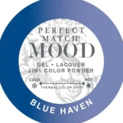 LeChat "Blue Haven" - Perfect Match MOOD Collection Duo Set Lacquer & Gel - SKU:PMMDS60