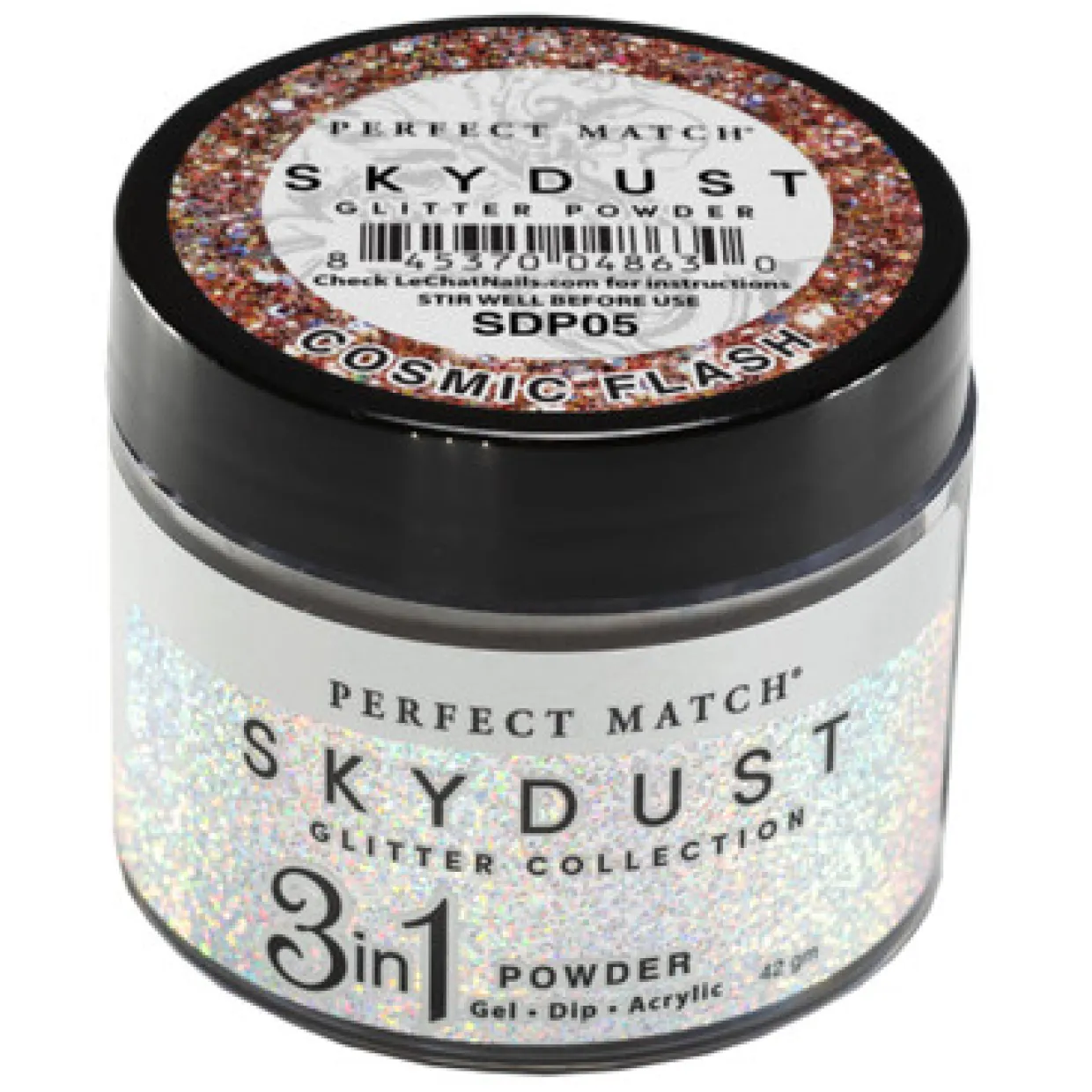 LeChat "Cosmic Flash" - Perfect Match Sky Dust Collection 3-in-1 Dip Powder, 42g - SDP05, 43 g